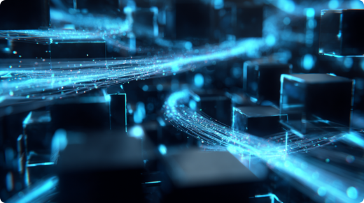 Abstracts visualization of intelligent communication flows 